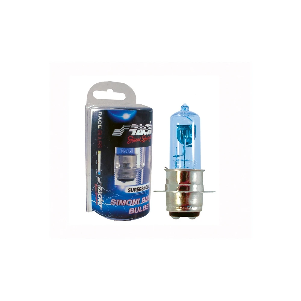Halogen- Birne SIMONI RACING SUPER SHOCK X - 4200°K 12V/50W (Sockel: P15D-
