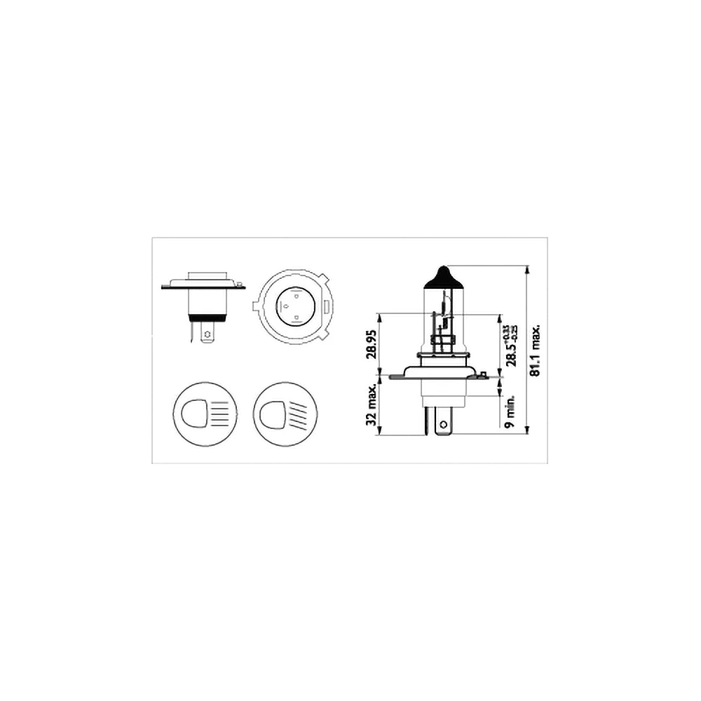 Glühlampe HS1 12V 35/35W Philips Vision