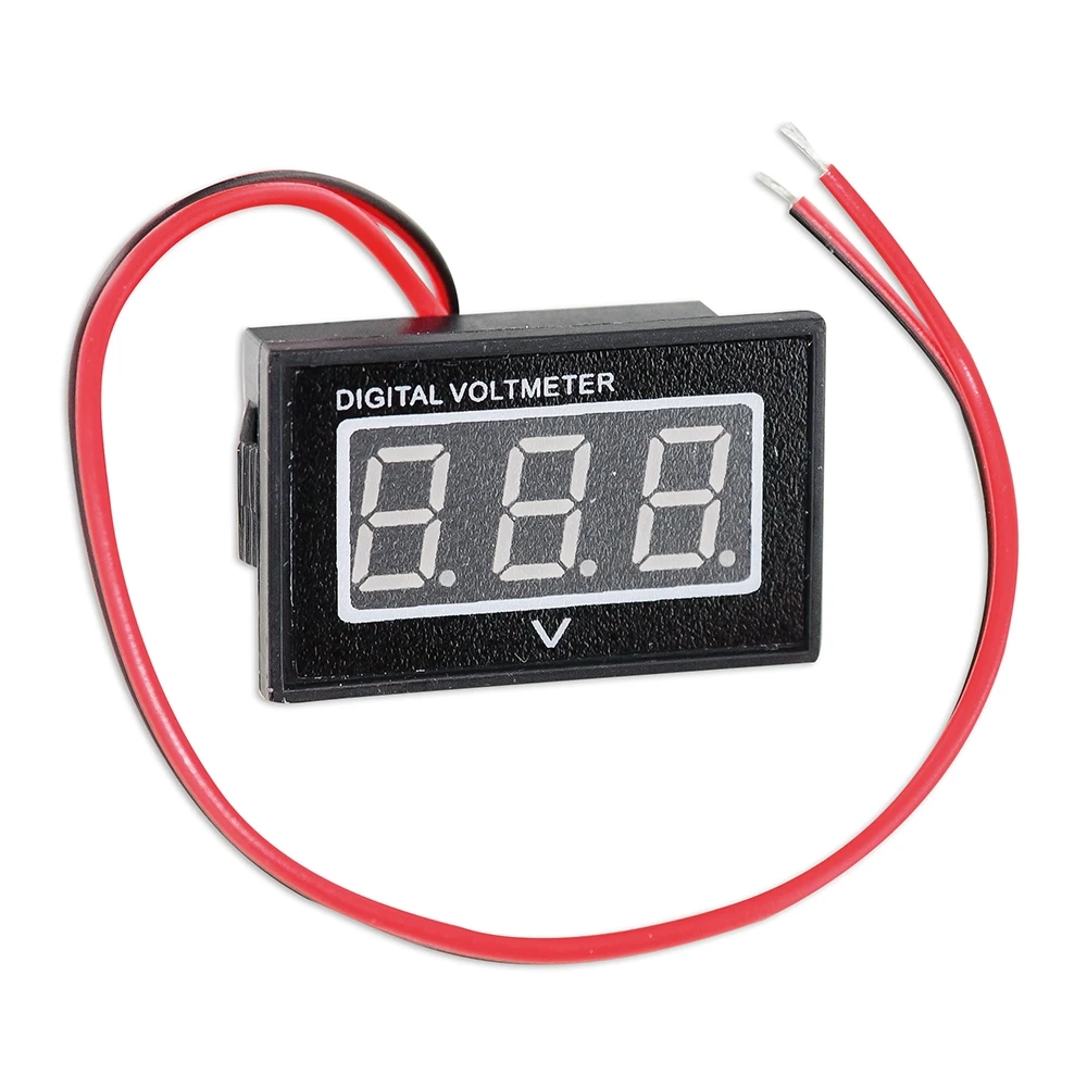Voltmeter Digital 8-18V schwarz-rot 41x25mm