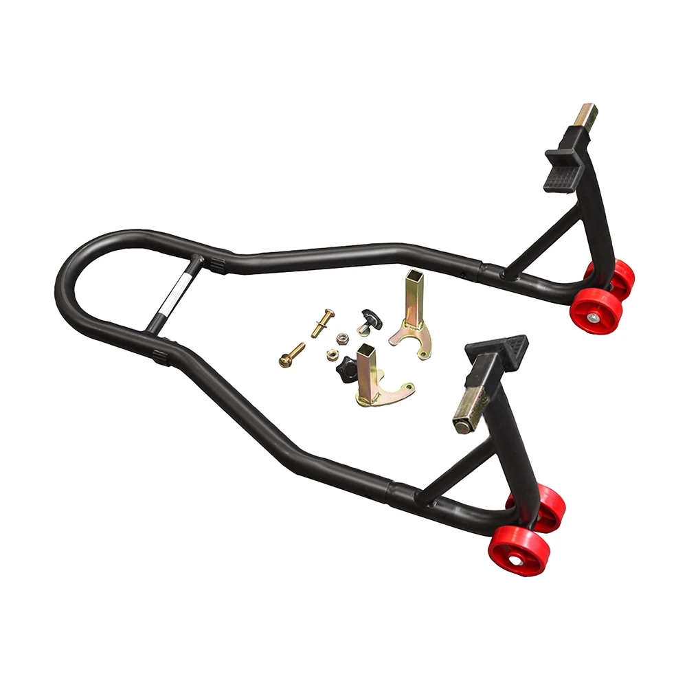 Motorradständer hinten schwarz (inkl. V+L Adapter)
