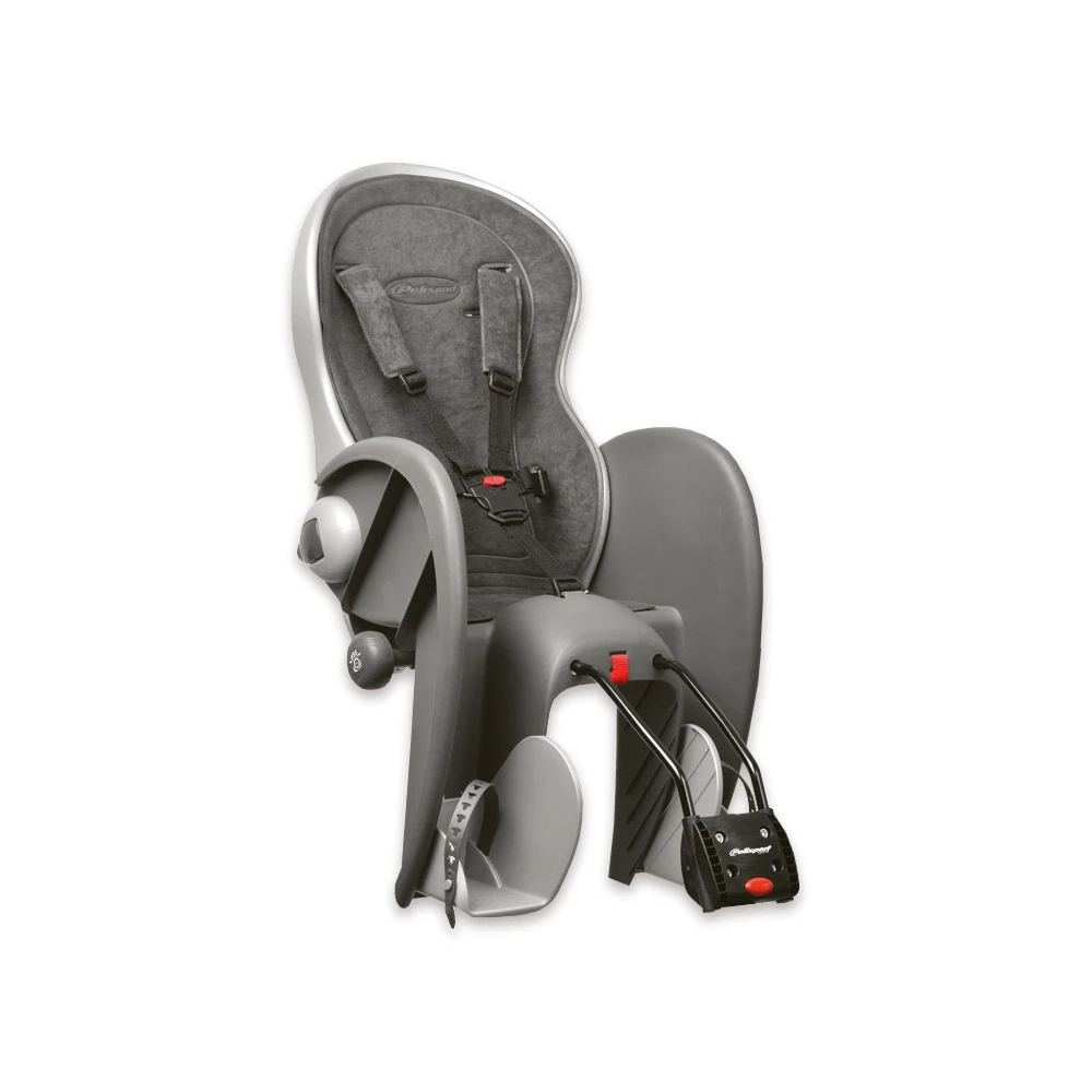Velokindersitz Polisport Evolution delux silber NETTOPREIS