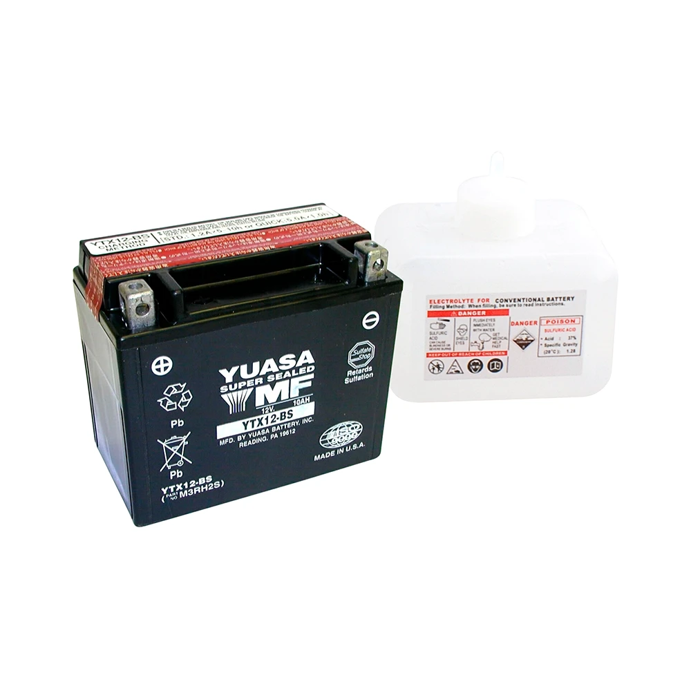 Batterie YTX12-BS Yuasa offen mit Säurepaket