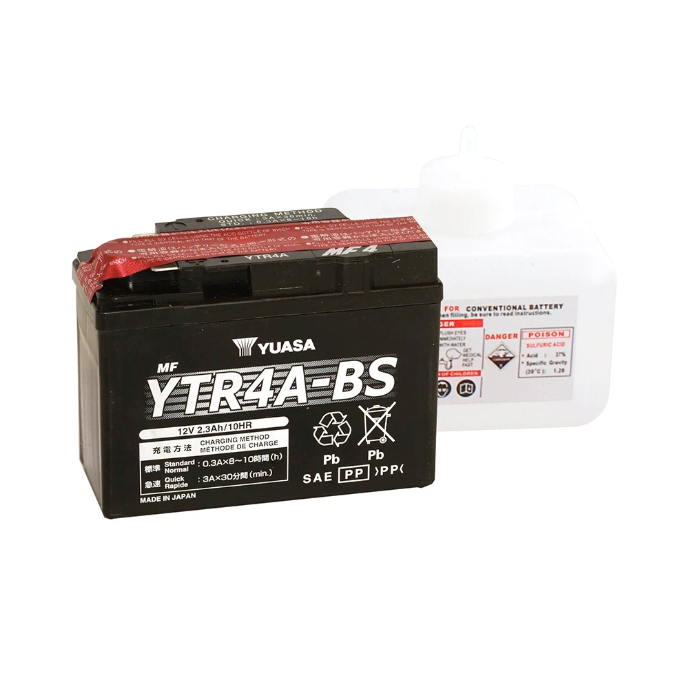 Batterie YTR4A-BS  Yuasa offen mit Säurepaket