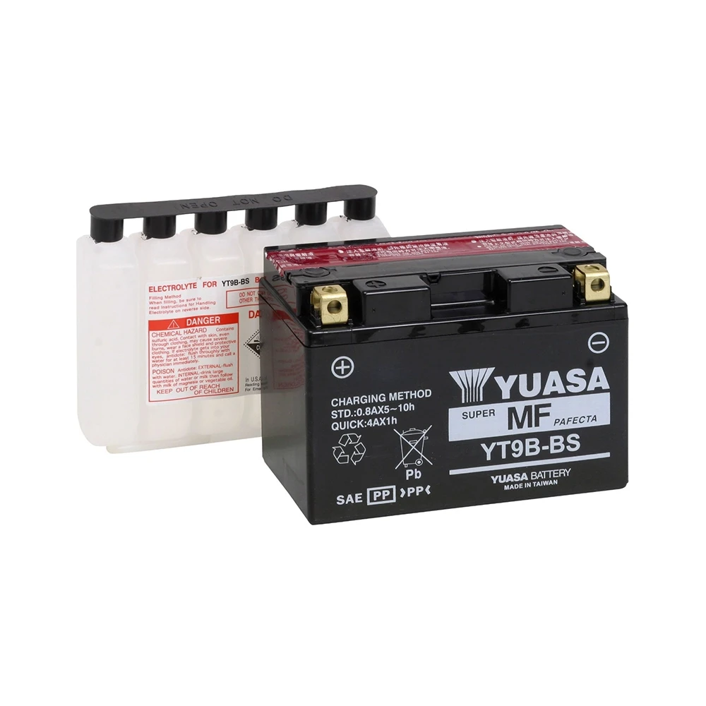 Batterie YT9B-BS  Yuasa mit Säurepaket