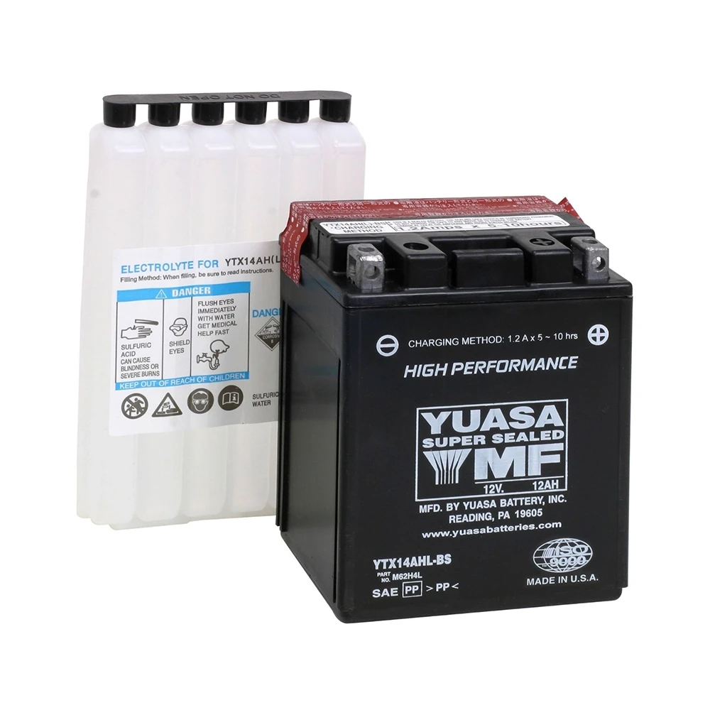 Batterie YTX14AHL-BS Yuasa mit Säurepaket