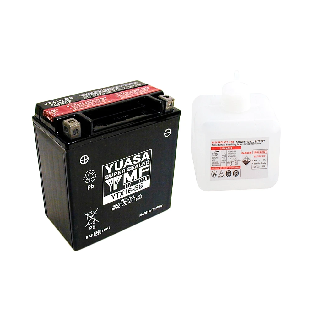 Batterie YTX16-BS  Yuasa mit Säurepaket