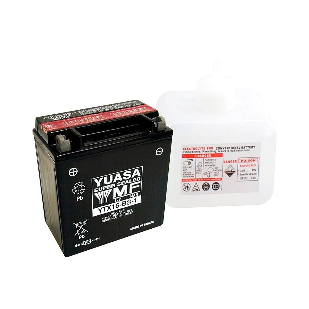 Batterie YTX16-BS-1  Yuasa mit Säurepaket