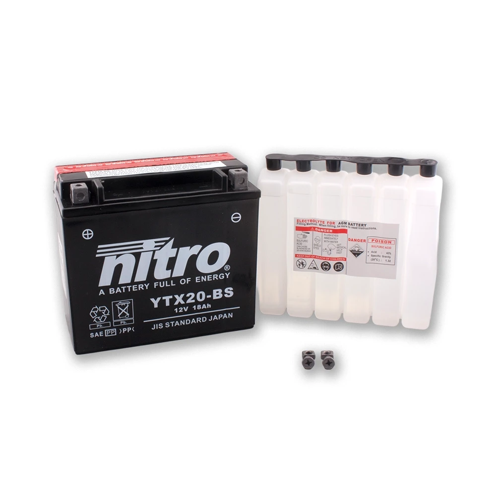 Batterie YTX20-BS Nitro mit Säurepaket