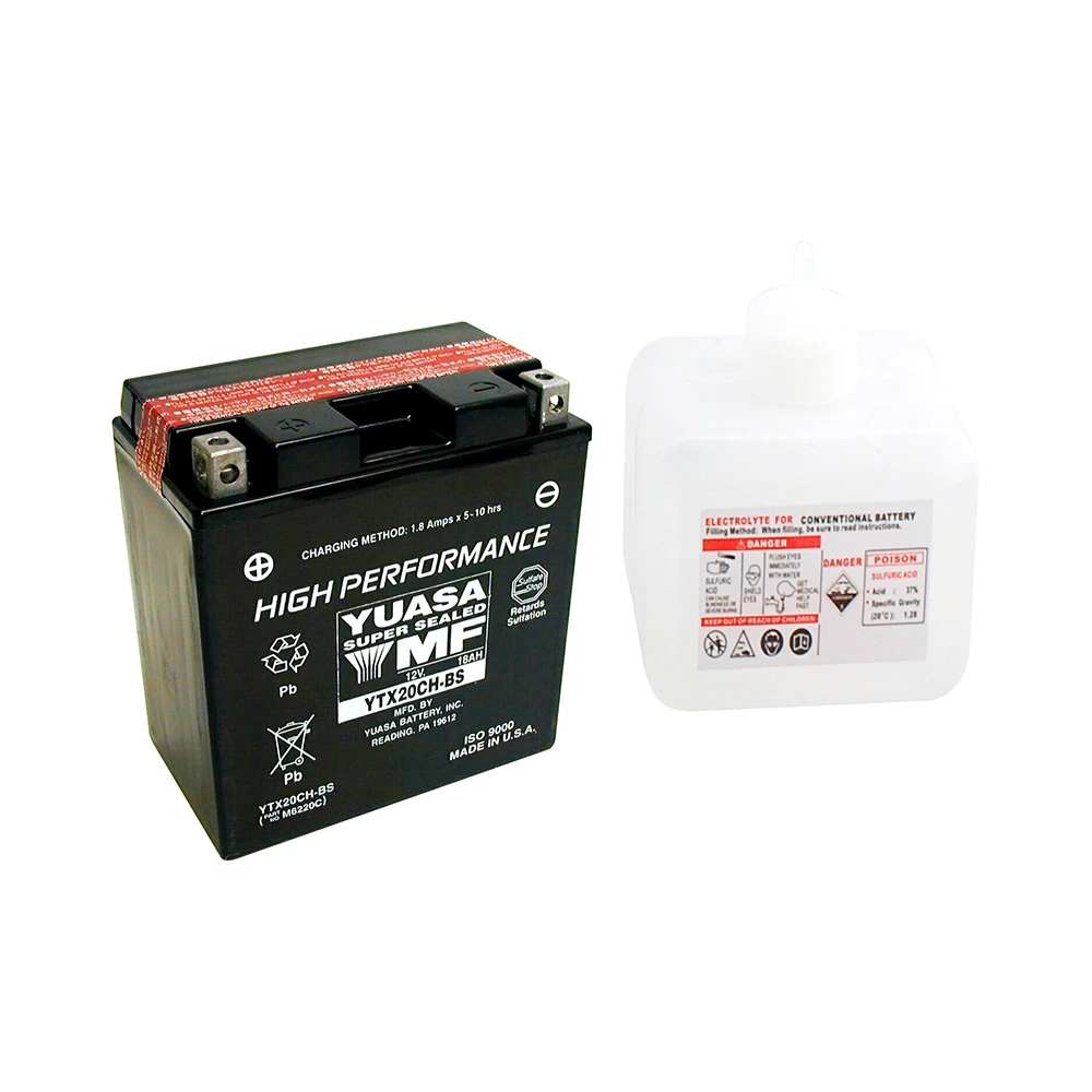 Batterie YTX20CH-BS  Yuasa mit Säurepaket (YTX20A-BS)