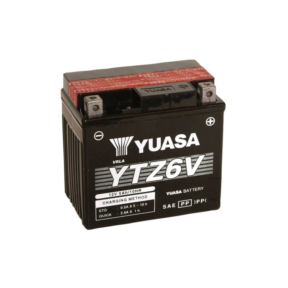 Batterie YTZ6V Yuasa offen mit Säurepaket