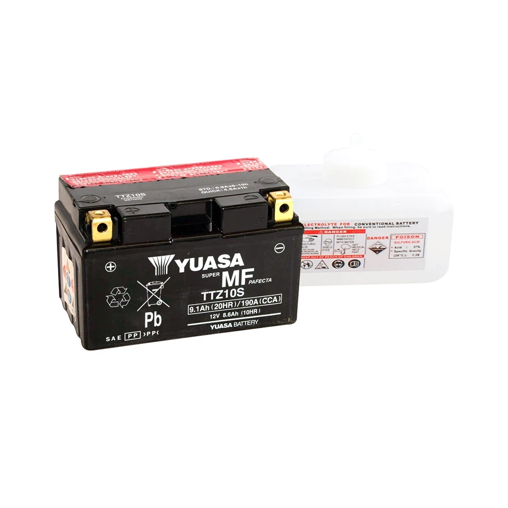 Batterie YTZ10S Yuasa mit Säurepaket (TTZ10S-BS)