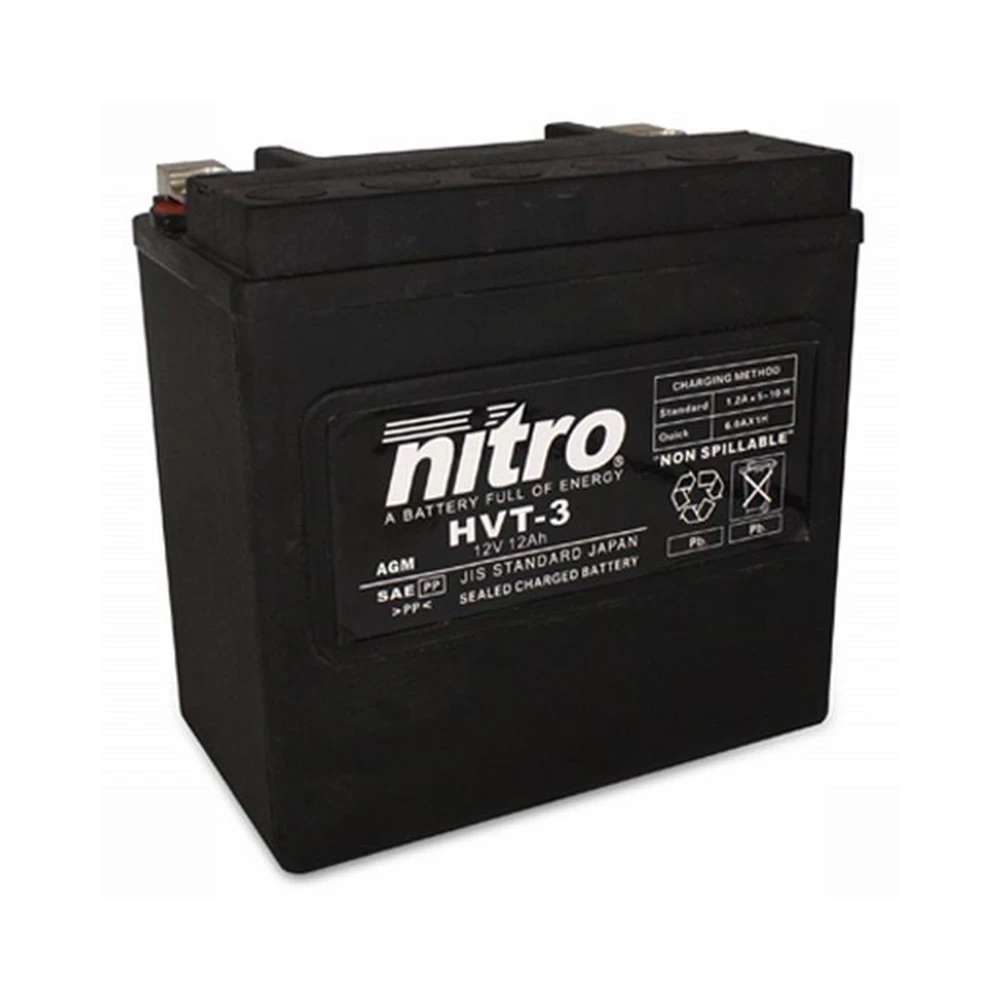 Batterie YTX14L-BS GEL Nitro Harley HVT 03 (YTX14HL-BS)