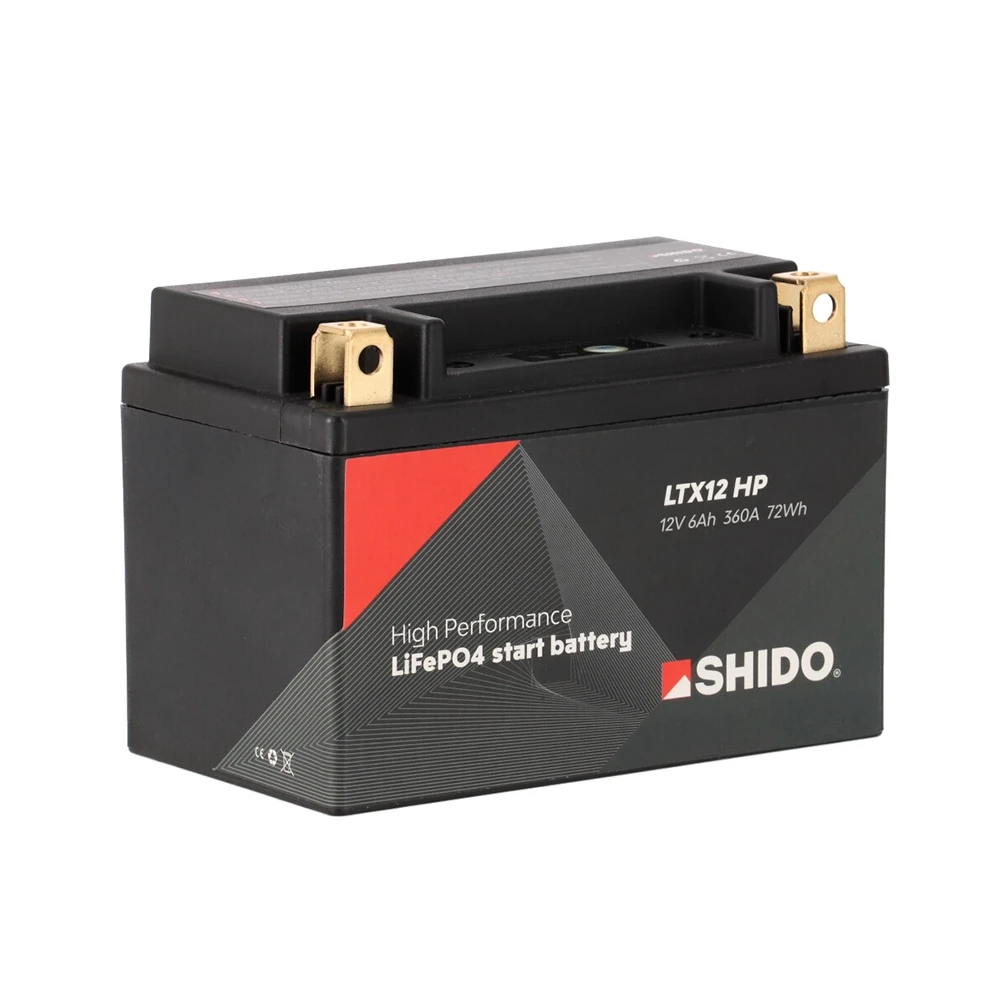Batterie YTX12-BS HIGH-POWER SHIDO Lithium Ion LTX12 HP