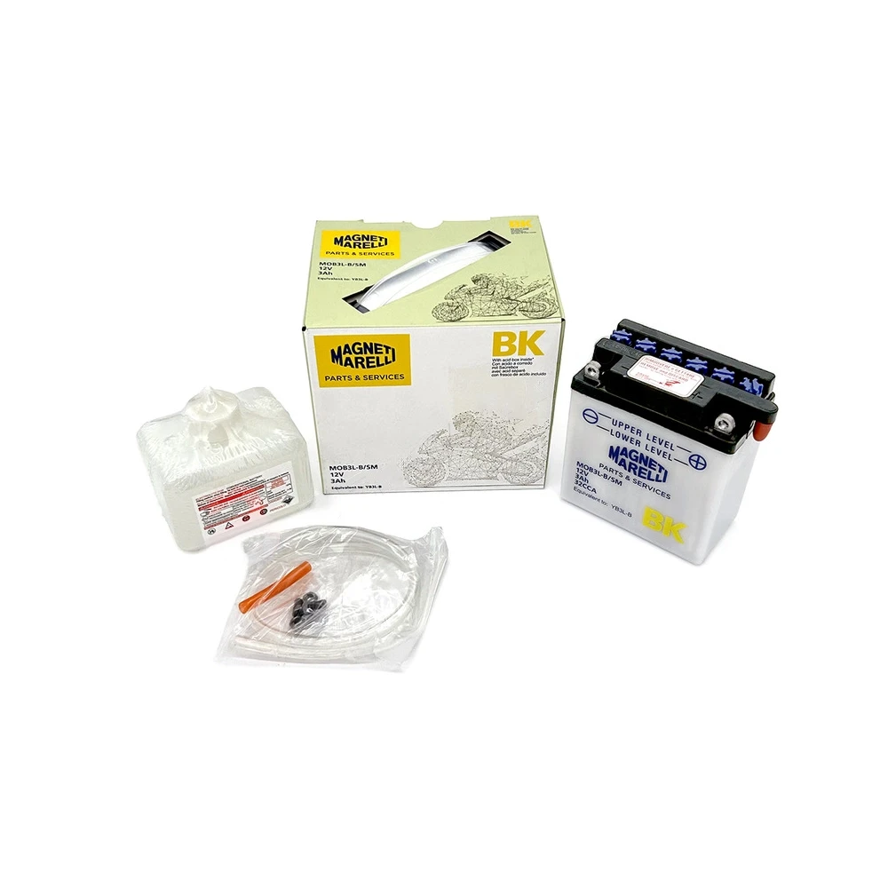 Batterie YB3L-B  MAGNETI MARELLI offen mit Säurepaket MOB3L-B-SM