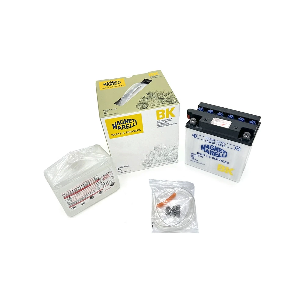 Batterie YB7-A  MAGNETI MARELLI offen mit Säurepaket MOB7-A-SM