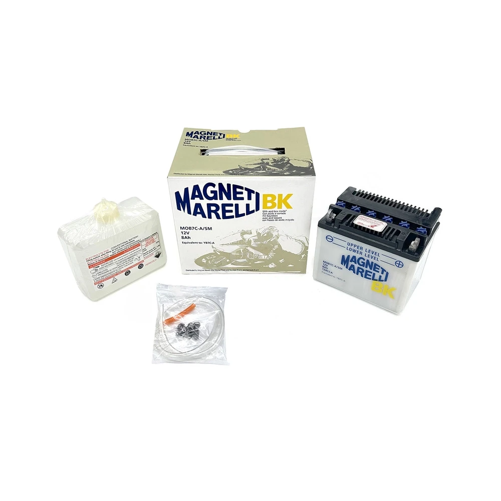 Batterie YB7C-A  MAGNETI MARELLI offen mit Säurepaket MOB7C-A-SM