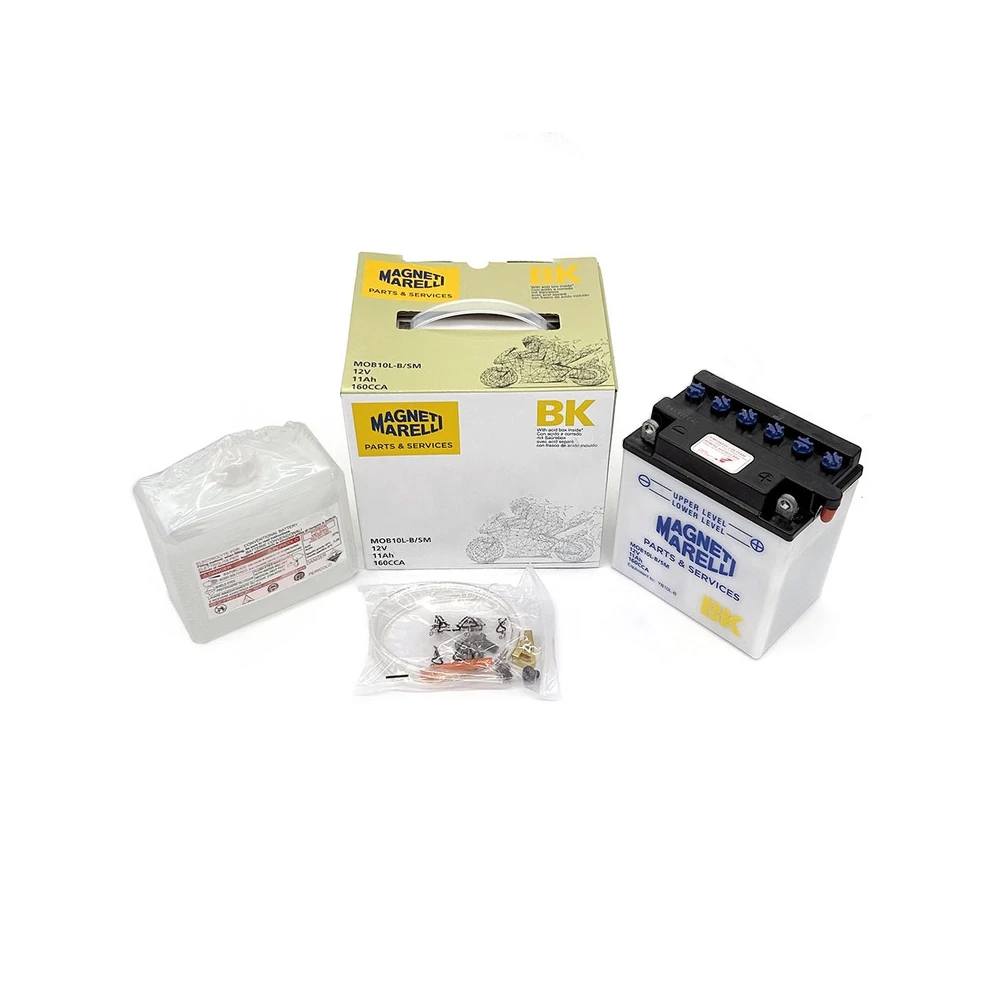 Batterie YB10L-BP MAGNETI MARELLI offen mit Säurepaket MOB10L-B-SM