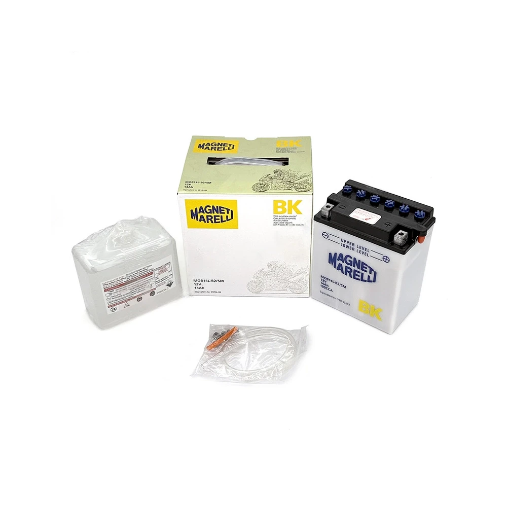 Batterie YB14L-B2  MAGNETI MARELLI offen mit Säurepaket MOB14L-B2-SM