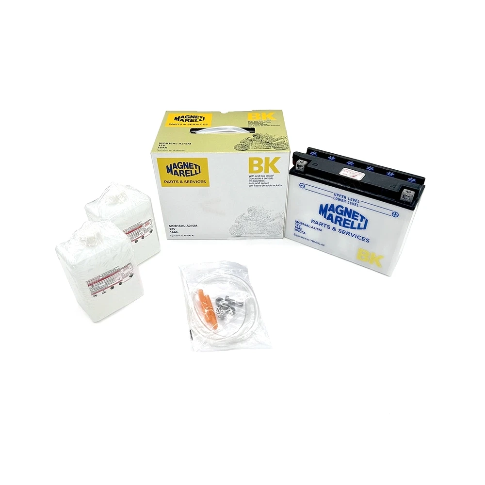 Batterie YB16AL-A2  MAGNETI MARELLI offen mit Säurepaket MOB16AL-A2-SM