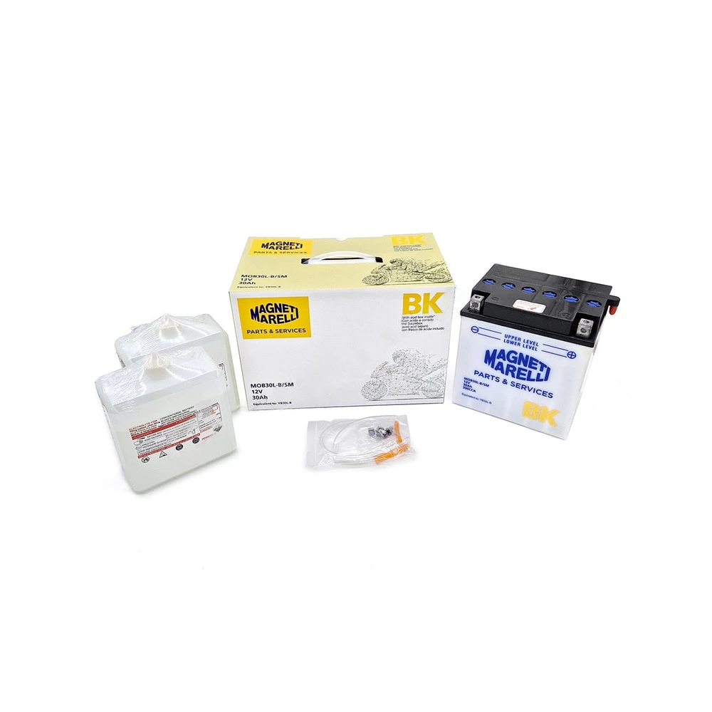 Batterie YB30L-B  MAGNETI MARELLI offen mit Säurepaket MOB30L-B-SM