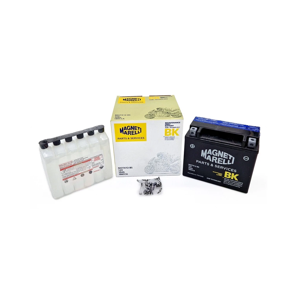 Batterie YTX12-BS  MAGNETI MARELLI mit Säurepaket MOTX12-BS