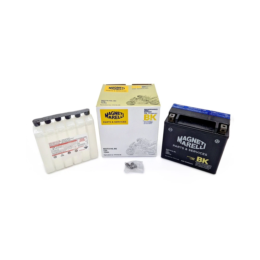 Batterie YTX14L-BS  MAGNETI MARELLI mit Säurepaket MOTX14L-BS