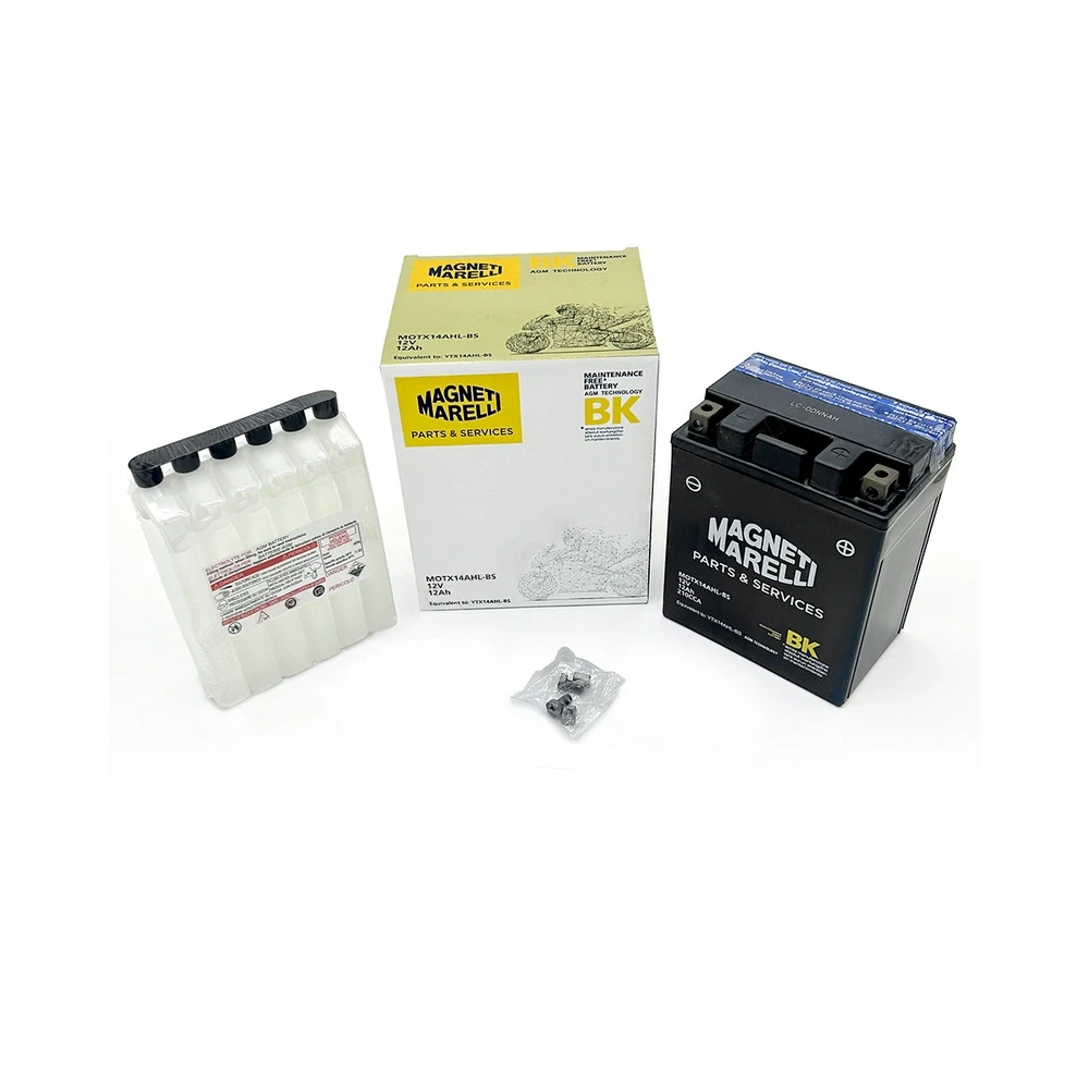 Batterie YTX14AHL-BS MAGNETI MARELLI mit Säurepaket MOTX14AHL-BS