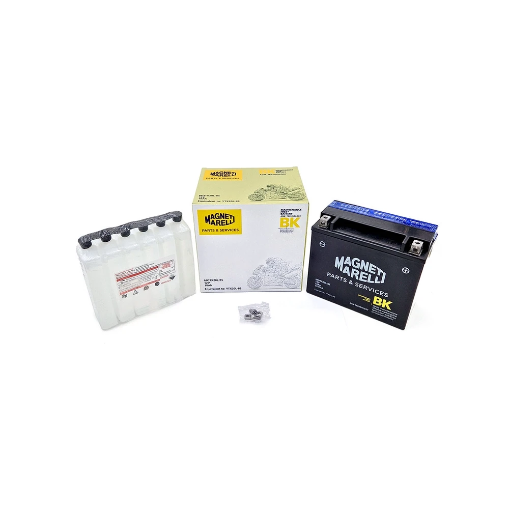 Batterie YTX20L-BS MAGNETI MARELLI mit Säurepaket MOTX20L-BS