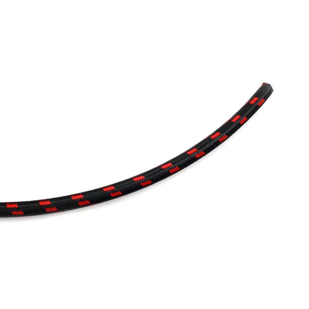 Zündkabel NN PRODUCTS RETRO Ø 7mm x 1m mit TEXTILGEWEBE in SCHWARZ/ROT - L
