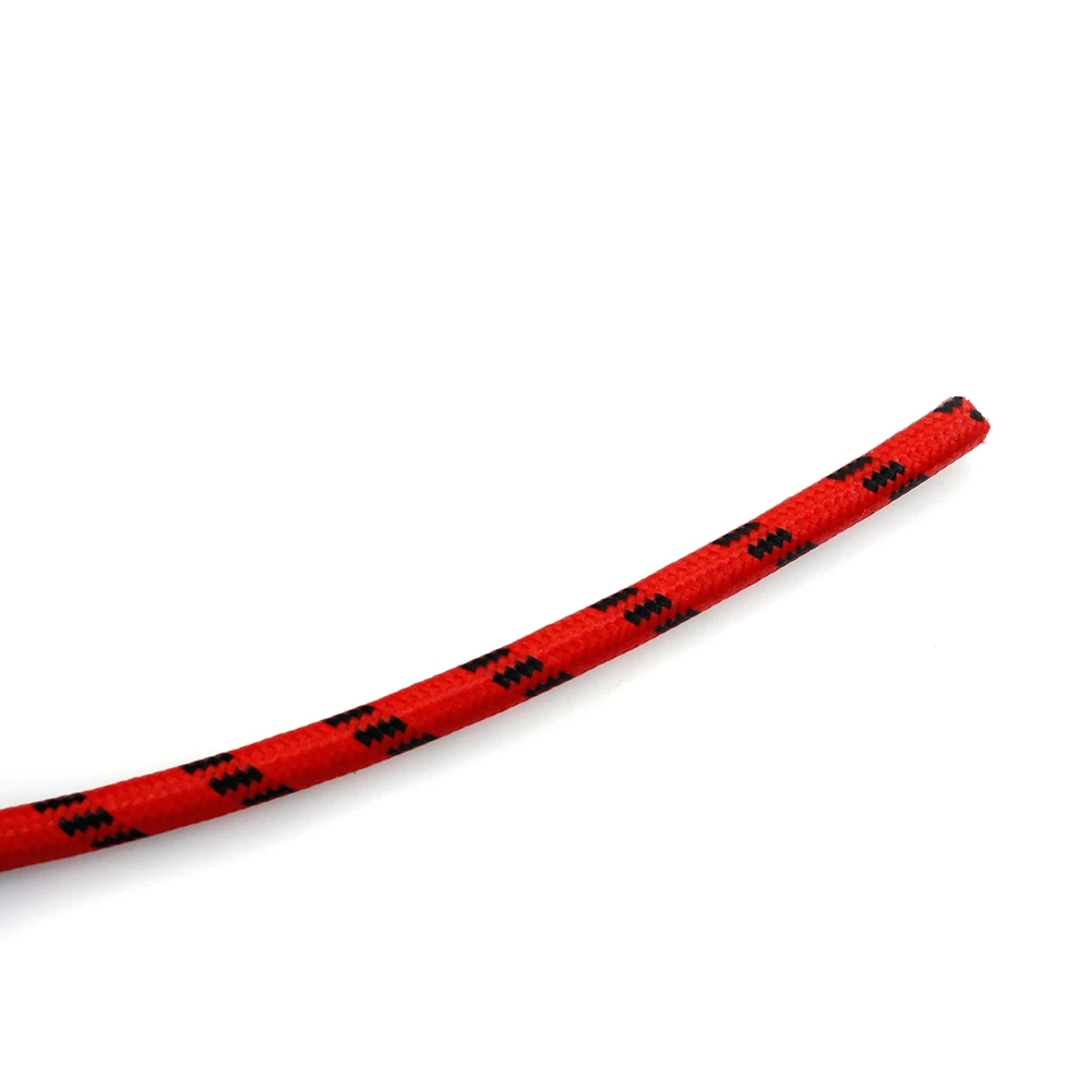 Zündkabel NN PRODUCTS RETRO Ø 7mm x 1m mit TEXTILGEWEBE in ROT/SCHWARZ - L