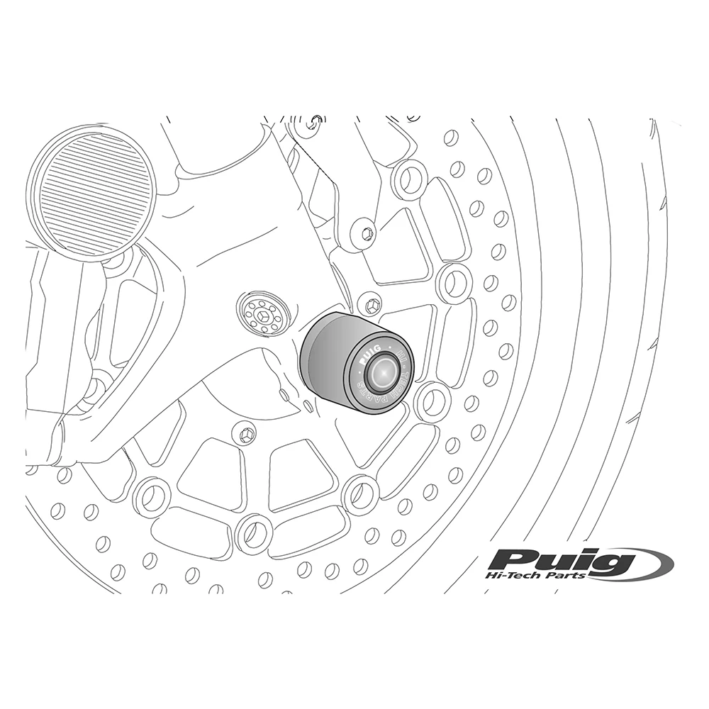 Sturzpads für Gabel Puig Ducati Scrambler schwarz (Paar)