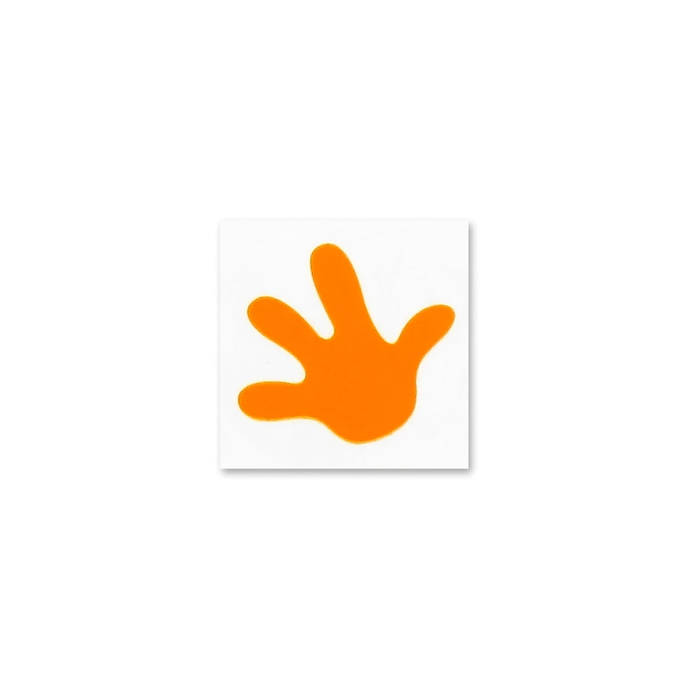 Aufkleber -Hand- orange Bye Bike