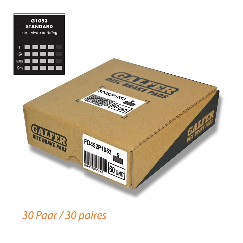 Bremsbeläge Galfer Bike Semi-Metal 3x10 Paar SRAM, SRAM, SRAM